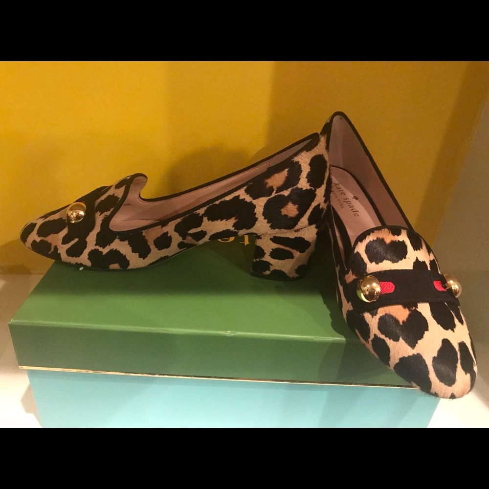 Kate spade leopard heels
